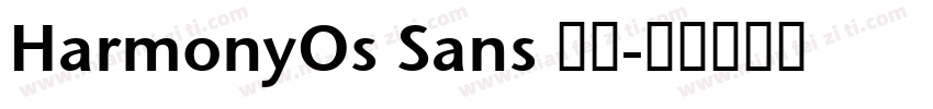 HarmonyOs Sans 常规字体转换